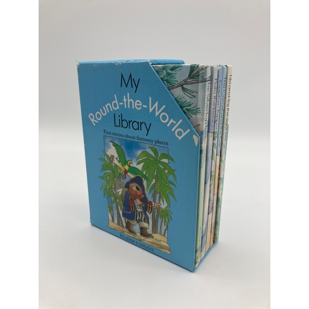Vintage My Round The World Library 5 Book Box Set Readers Digest 1990